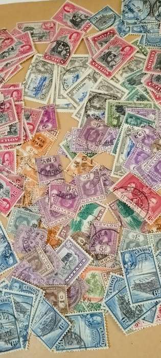 Collection Of +-181 Ceylon Stamps - Read Description