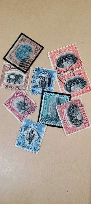 Collection Of +-9 Borneo Stamps - Read Description
