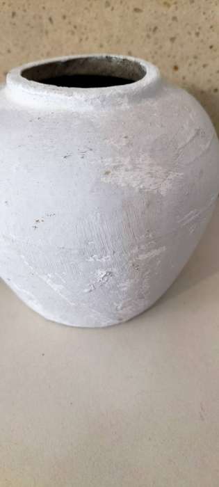 Beautiful Aged Look Small Pottery Vase