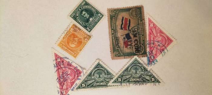 Collection Of +-7 Costa Rica Stamps - Read Description