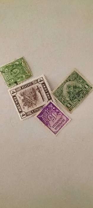 Collection Of +-4 British East Africa/Brunei/Haiti And Indonesia Stamps - Read Description