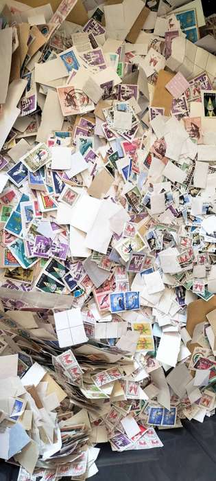 Massive Bulk Mix Of Over 6kg (Over 80 000) South African Stamps - Read Description