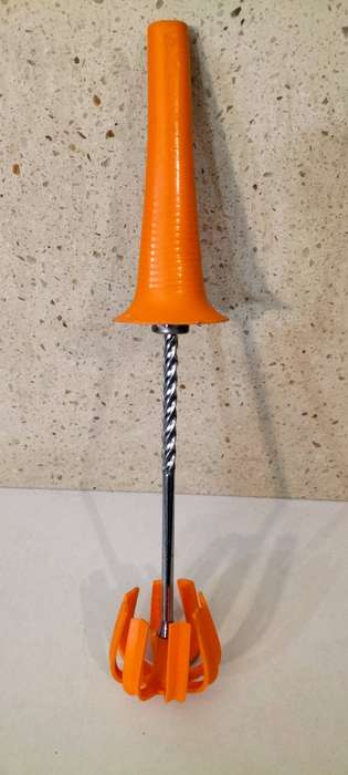 Superb Vintage Fully Functional Push Rotating Whisk