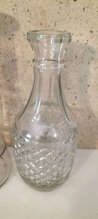 Set of 3 Beautiful Vintage Water Carafes.