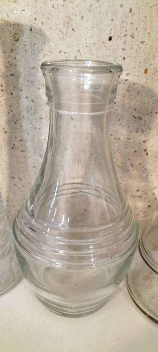 Set of 3 Beautiful Vintage Water Carafes.