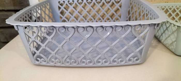 Set of 2 Beautiful Plastic Storage Baskets