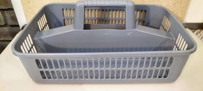 Handy Sturdy Plastic Cleaning Material Caddy With Handle