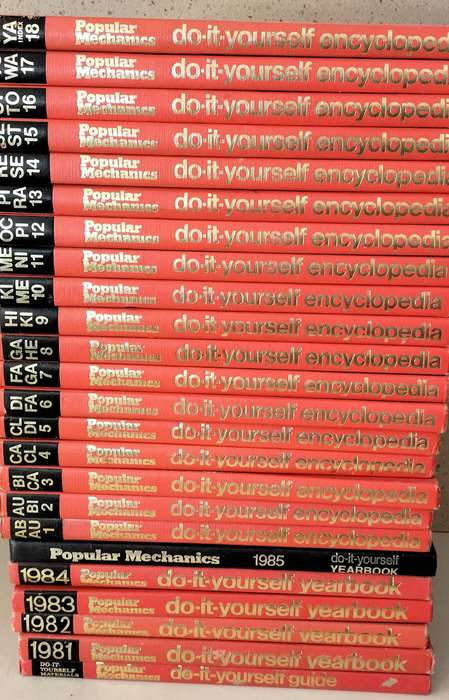 Complete 1979 Popular Mechanics 18 Volume + 5 Year Books and Materials Book Set