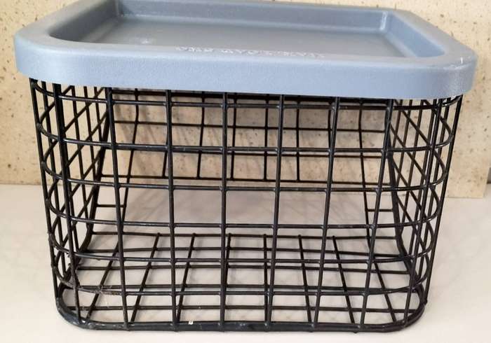 Unused Tri Walker Basket With Lid. For Walking Aid Walkers