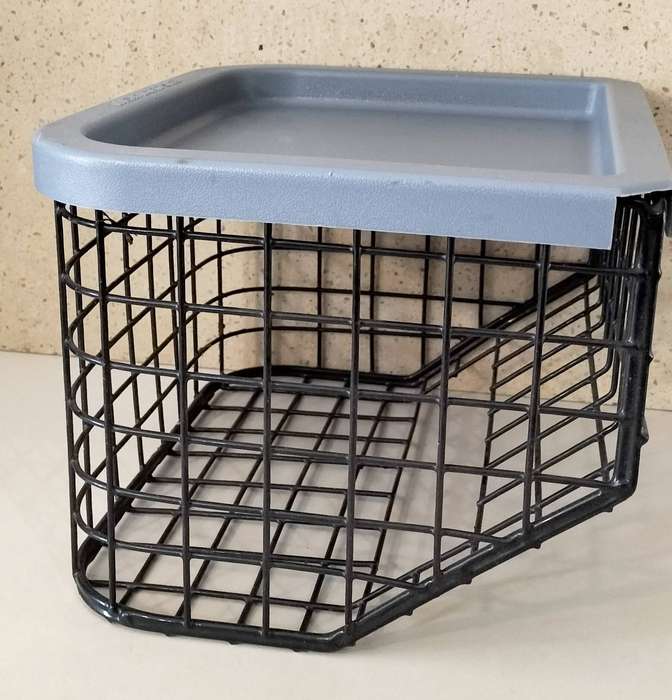 Unused Tri Walker Basket With Lid. For Walking Aid Walkers