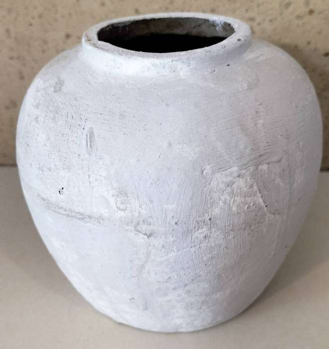 Beautiful Aged Look Small Pottery Vase