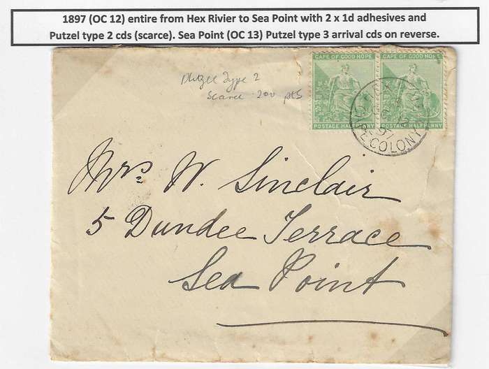 Cape 1897 entire Hex River to Sea Point.