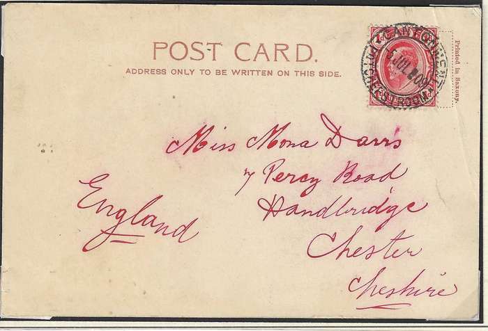 Transvaal: historic card FOX Street & Stock Exchange building.
