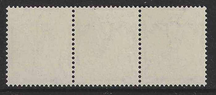 Union 1930`s Roto TETE-BECHE strip with RARE CYLINDER flaw with full original gum - superb MNH.