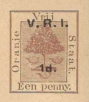 OFS 1900 1d V.R.I. ANTWOORD BETAALD BRIEFKAARTE 5 different `V.R.I.` overprints.
