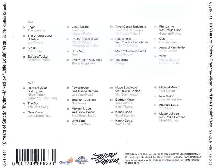 Strictly Rhythm - 10 Years of Strictly Rhythm (CD Album)