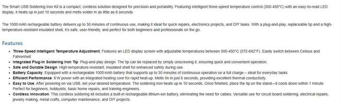 Soldering Iron set