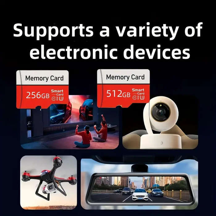 512GB High-Speed Memory Card with Adapter
