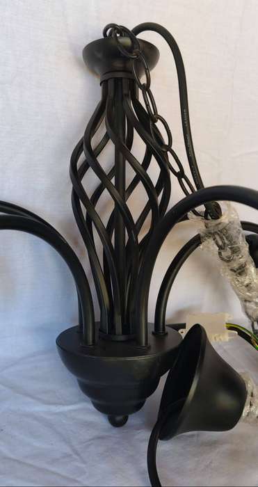 Bright Star Lighting BLACK Metal Chandelier