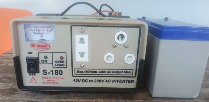 Solar Powered Inverter Plus Deep Cycle Battery