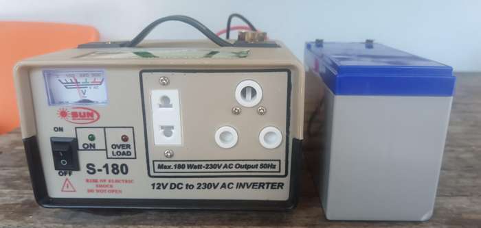 Solar Powered Inverter Plus Deep Cycle Battery