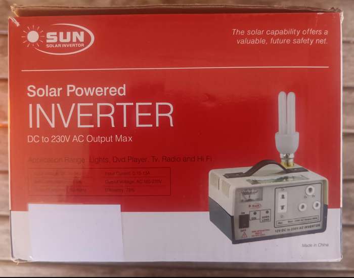 Solar Powered Inverter Plus Deep Cycle Battery