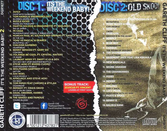 Gareth Cliff - It's The Weekend Baby! 2 (CD Album)