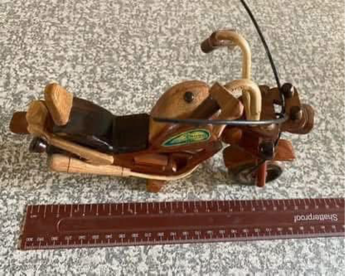 Unique wooden Harley Davidson
