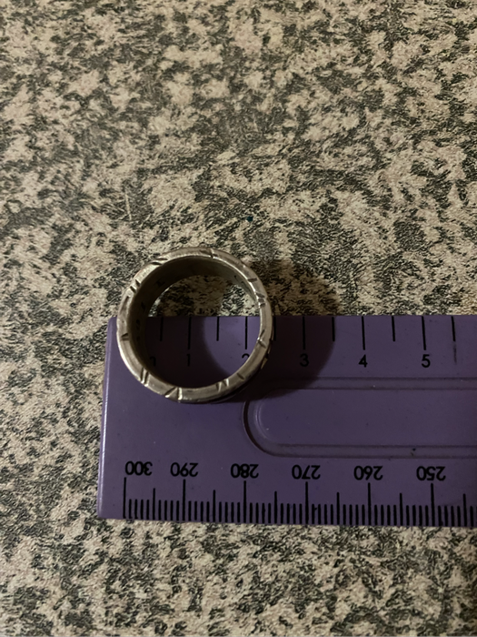 925 silver handmade Celtic men's ring with various metal accents