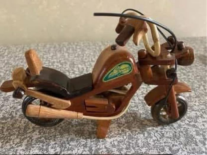 Unique wooden Harley Davidson