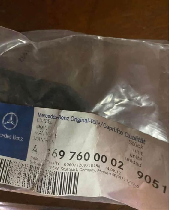 Mercedes Benz original window winder or crank. Brand new as was bought but never used.