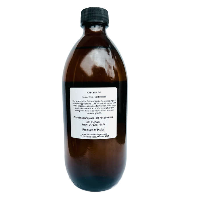 Amazonia Hexane Free Castor Oil 500ml