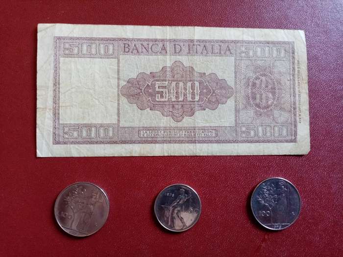 Italian 500 Lira Banknote 78 years old