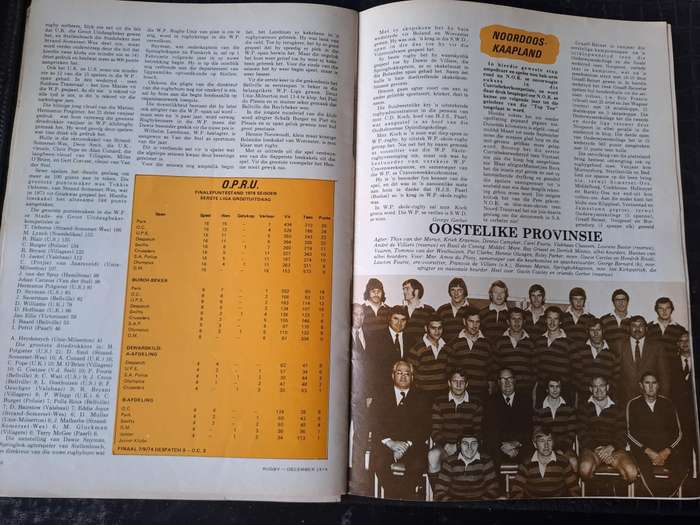 Rugby magazine December 1974 Vol. 1 No.9 See condition
