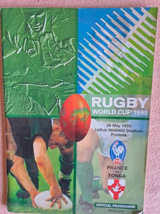 Rugby programme France v Tonga 26 May 1995 RWC Pretoria