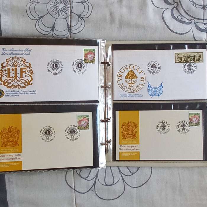FDC Album - 20 Double-sided Album Pages - Includes RSA FDC's, Comms & Flight Covers
