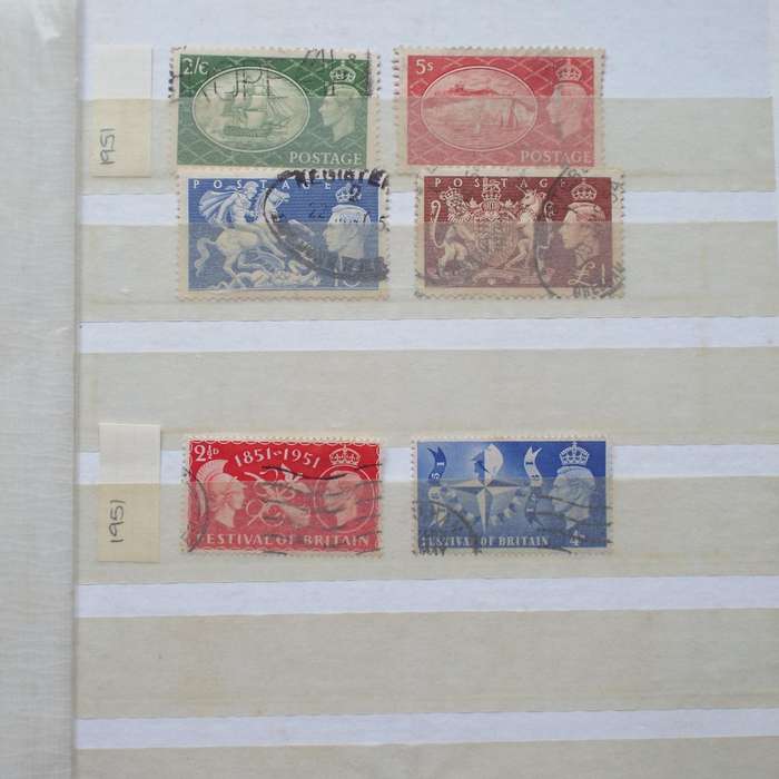 Small "KEK" Stock Book - Great Britain - Good Selection (prior to QEII)