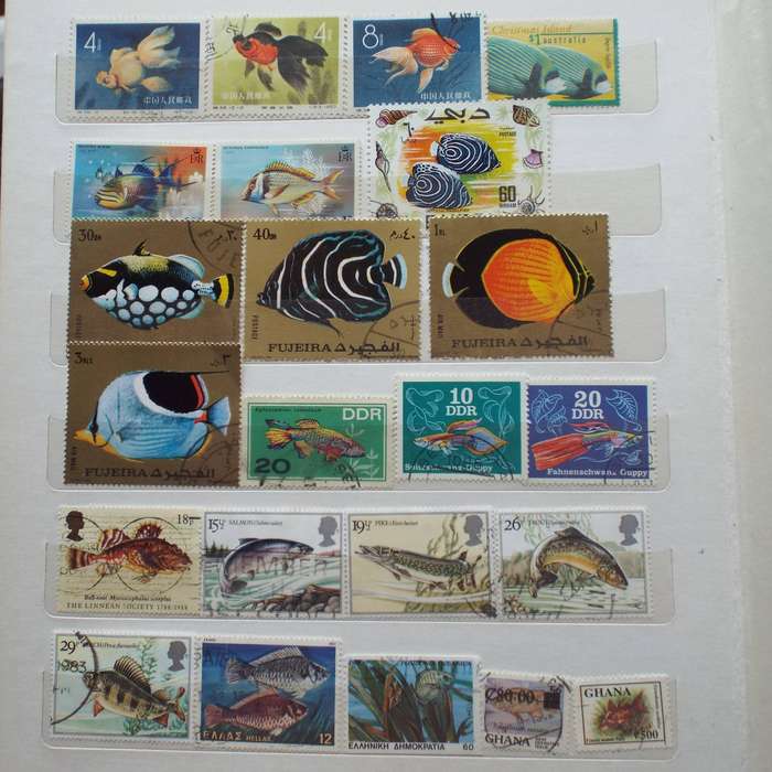 Stock Book - Thematics - Sea and Fresh Water Life - >360 Stamps