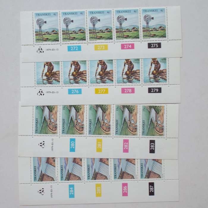 Transkei - 1979 Water Resources - Full Set of Controls - MNH