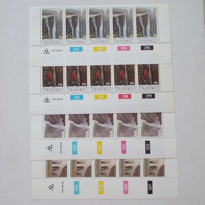 Transkei - 1979 Waterfalls - Full Set of Controls - MNH