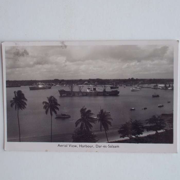 Vintage Postcard - Aerial View, Harbour, Dar-es-Salaam - Used Postcard