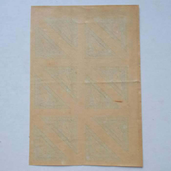 UNION - 1926 Triangulars "English" - Sheetlet of 12 with Wide Margins - Unused