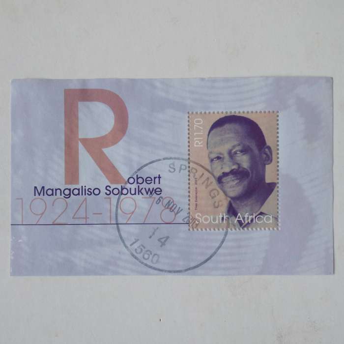 RSA - 2003 Robert Mangaliso Sobukwe - Miniature Sheet - Postally Used