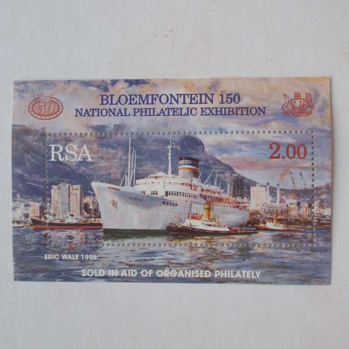 RSA - 1996 Bloemfontein 150. National Philatelic Exhibition - Miniature Sheet - MNH