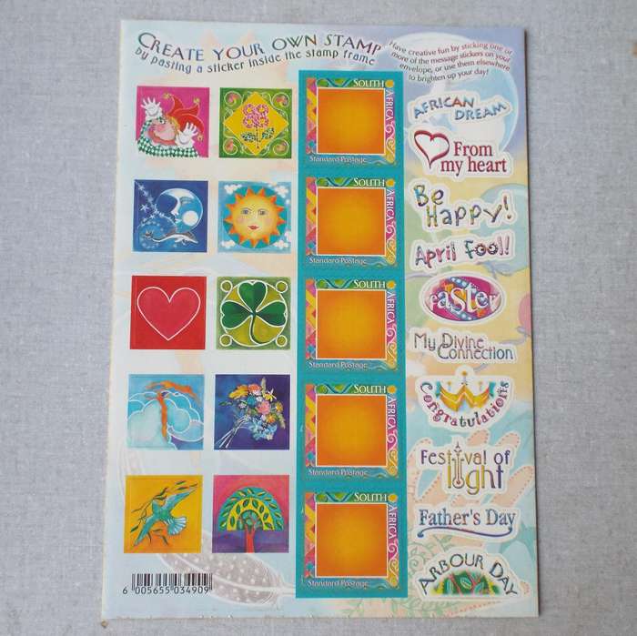 RSA - 2001 Create Your Own Stamps - Complete Sheet