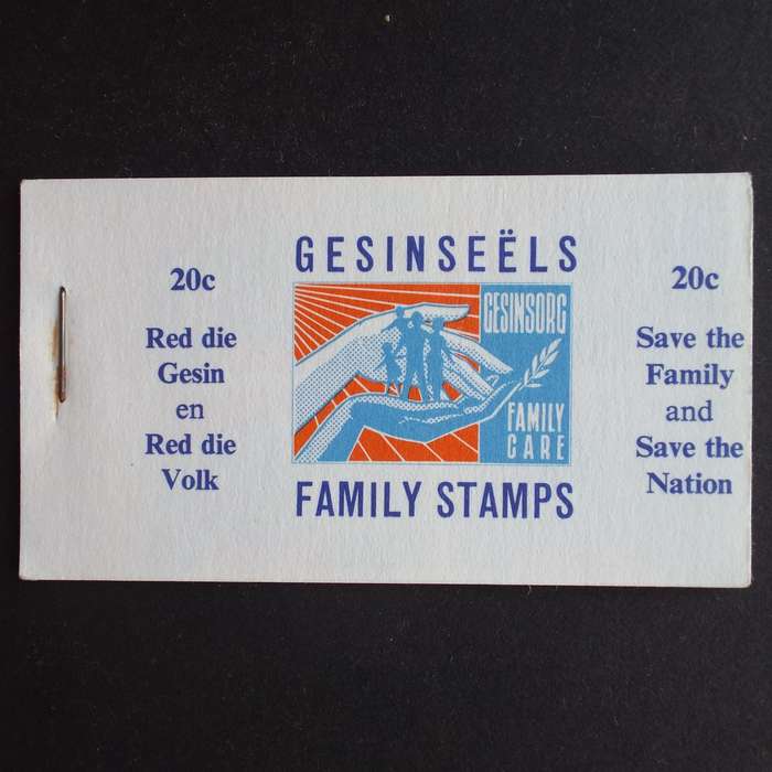 Cinderella's - RSA Family Stamps - 20c Save the Family - Compete Booklet
