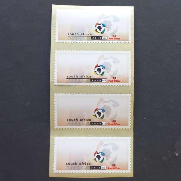 RSA - 2004 Virtual Stamp (2010 FIFA World Cup Bid) - Strip of 4 Singles -Unused