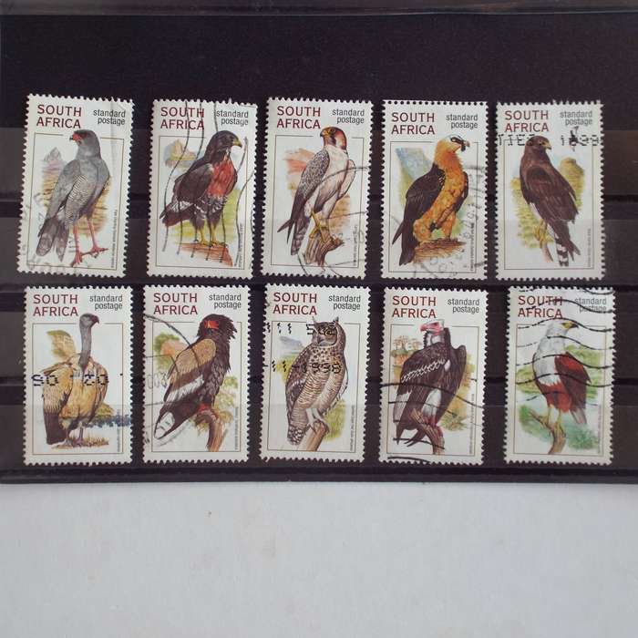 RSA - 1998 Raptors - Std Post Rate - Full Set of Singles - Postally Used