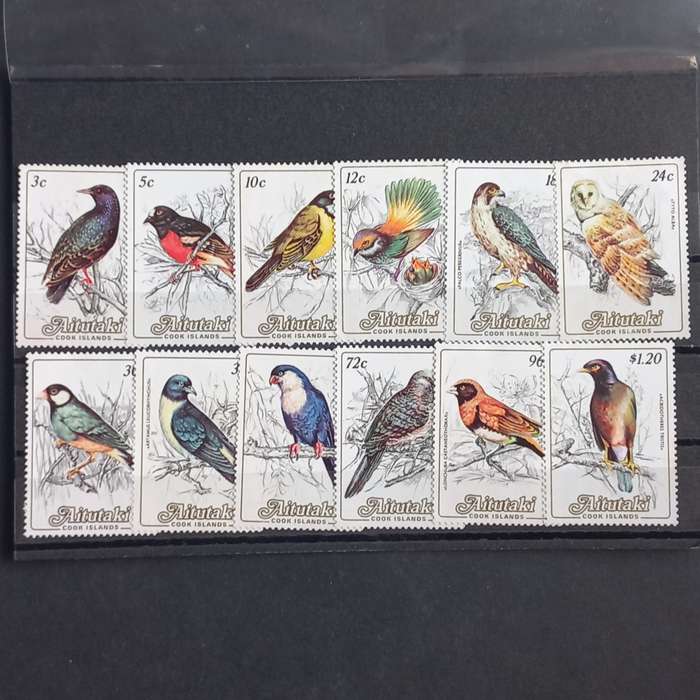 Thematics - Aitutaki Birds - Part Set of 12 stamps - Unused