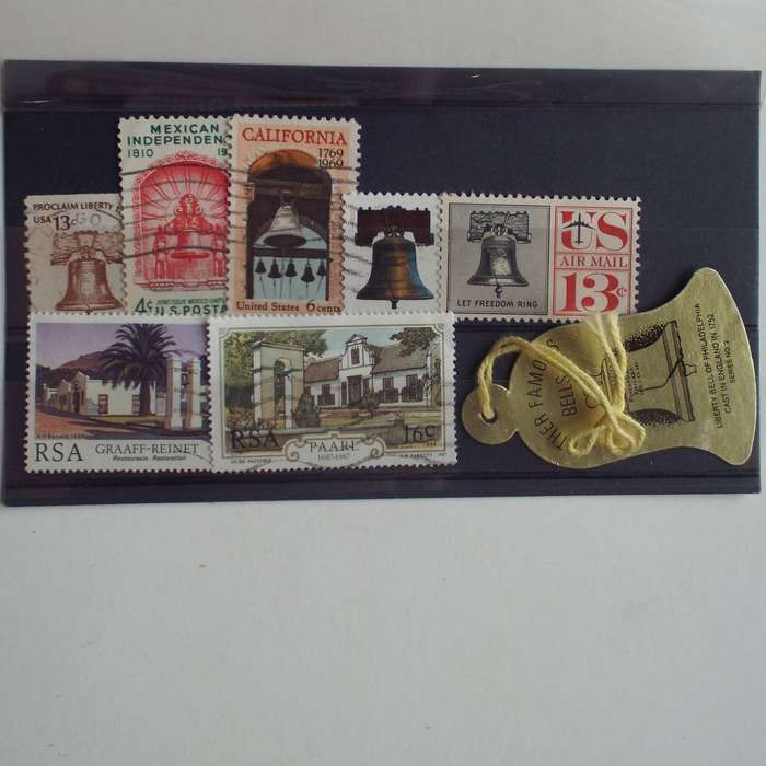 Thematics - Bells - 7 stamps + novelty item - Mixed World - no duplication